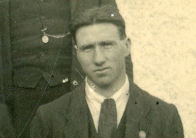Murdo MacRae, patient at Oldmills Military Hospital, Aberdeen, 1915. Image courtesy of Flora Page, Murdo’s grandniece